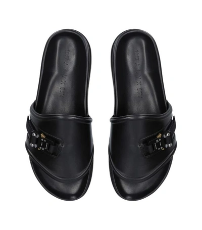 Shop Alyx 1017  9sm Leather Platform Slides