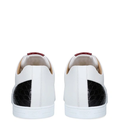 Shop Fendi Leather Sneakers