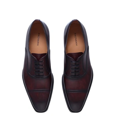 Shop Magnanni Domino Punch Oxford Shoes