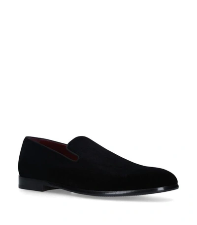 Shop Dolce & Gabbana Velvet Slippers