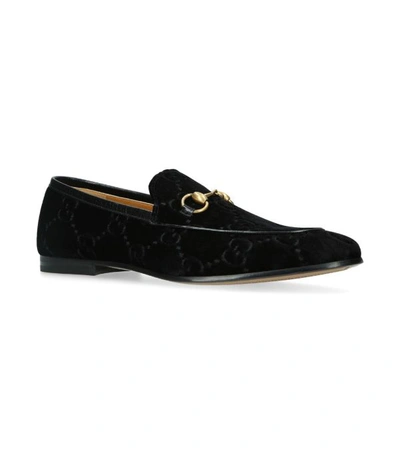 Shop Gucci Velvet Jordan Loafers