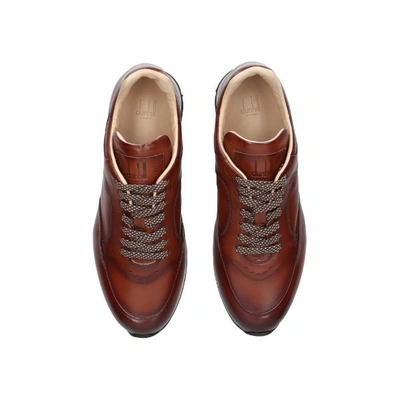 Shop Dunhill Leather Sneakers