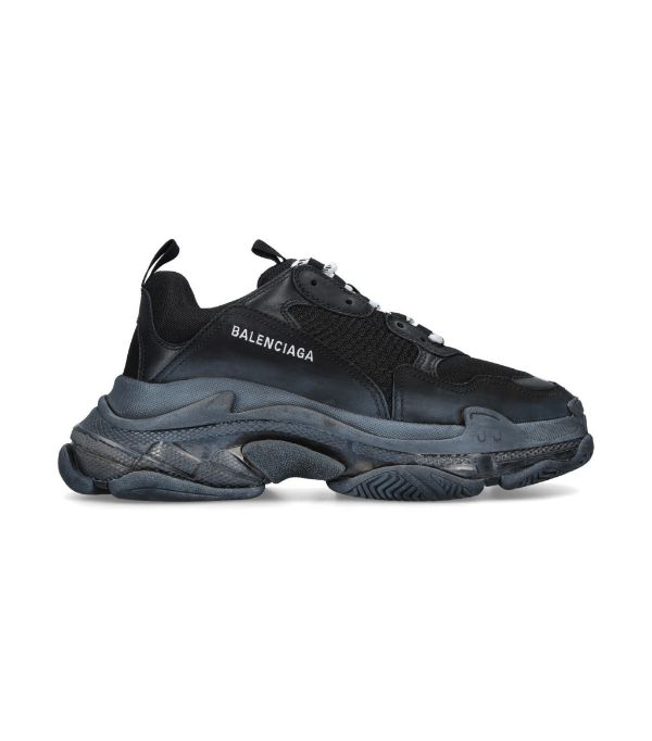 balenciaga triple s mesh nubuck and leather sneakers