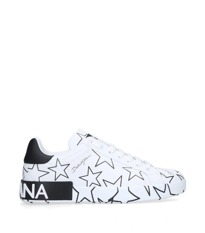 Shop Dolce & Gabbana Star Print Portofino Sneakers