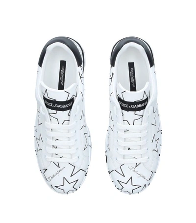 Shop Dolce & Gabbana Star Print Portofino Sneakers