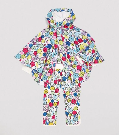 Shop Stella Mccartney Kids Smiling Flowers Hooded Cape