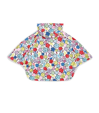 Shop Stella Mccartney Kids Smiling Flowers Hooded Cape