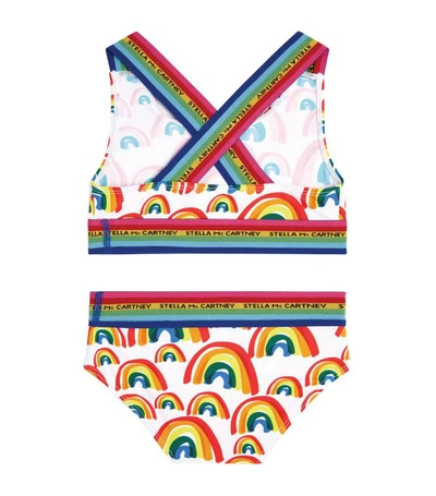 Shop Stella Mccartney Kids Rainbow Print Bikini