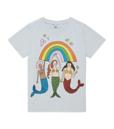 Shop Stella Mccartney Kids Mermaids And Rainbow T-shirt