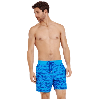 Shop Vilebrequin Swimming Trunk In Blue