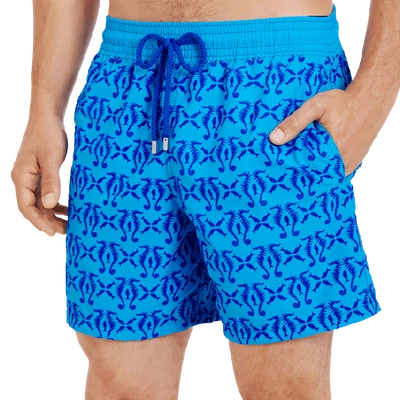 Shop Vilebrequin Swimming Trunk In Blue