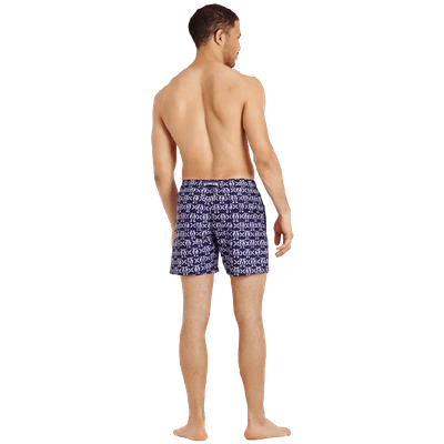 Vilebrequin Men's Seahorse-print Swim Trunks In Blue