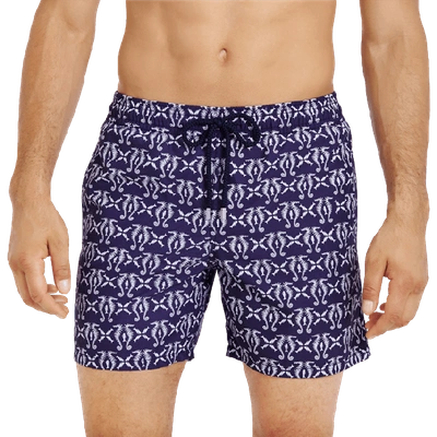 Vilebrequin Men's Seahorse-print Swim Trunks In Blue