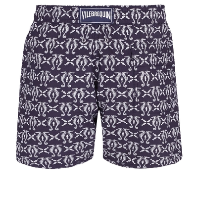 Vilebrequin Men's Seahorse-print Swim Trunks In Blue