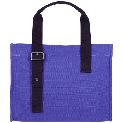 Shop Vilebrequin Unisex Small Beach Bag Solid In Blue