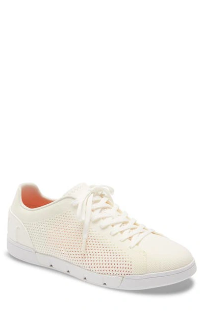 Shop Swims Breeze Tennis Washable Knit Sneaker In White