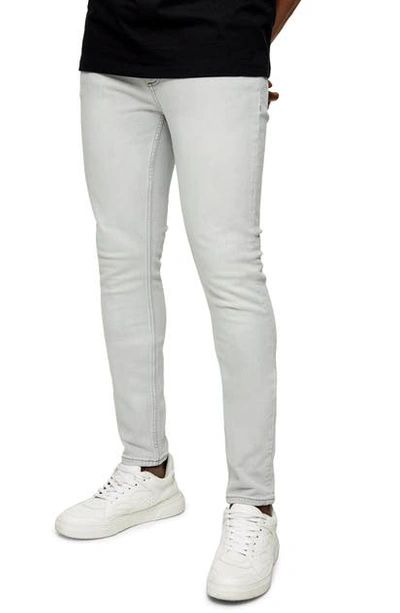 Shop Topman Skinny Jeans In Grey