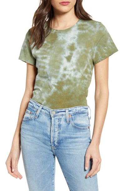 Shop Agolde Linda Tie Dye Boxy Organic Cotton T-shirt In Chameleon