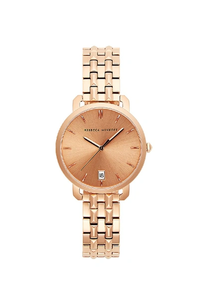 Shop Rebecca Minkoff Designer Rose Gold Watch For Women | Billie 34mm |