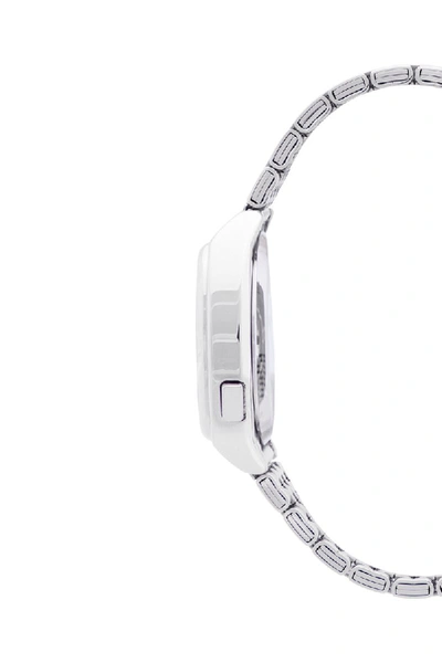 Shop Rebecca Minkoff Digital Silver Tone Bracelet Watch, 34mm