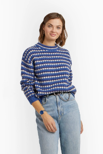 Shop Rebecca Minkoff Katherine Sweater In Blue Multi