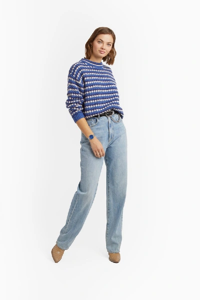 Shop Rebecca Minkoff Katherine Sweater In Blue Multi