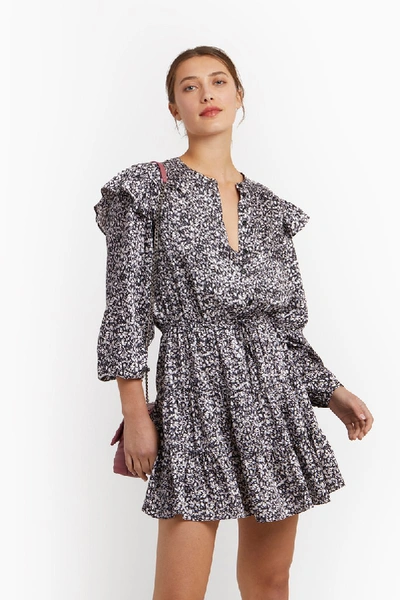 Shop Rebecca Minkoff Black Ruffle Mini Dress | Hannah Dress |  In Black Multi