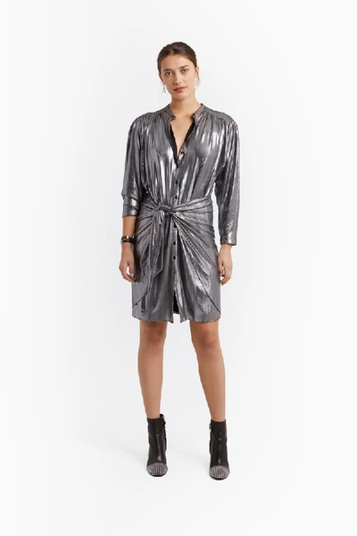 Shop Rebecca Minkoff Willow Dress In Gunmetal