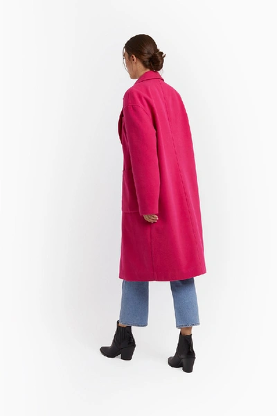 Shop Rebecca Minkoff Lucia Coat In Hot Pink