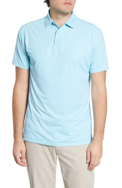 Shop Peter Millar Gibson Tailored Fit Performance Polo In Celeste
