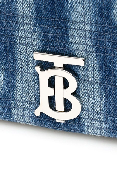 Shop Burberry Lola Quilted Small Shoulder Bag In Blue