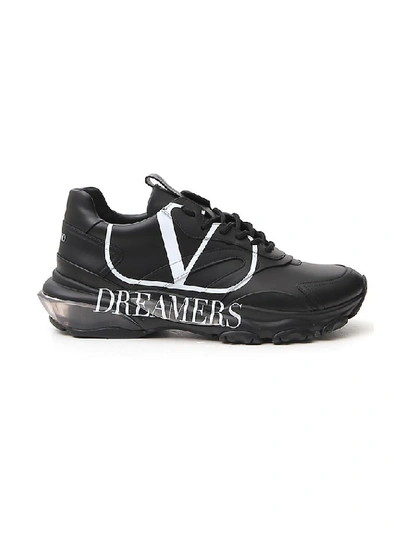 Shop Valentino Vlogo Dreamers Sneakers In Black