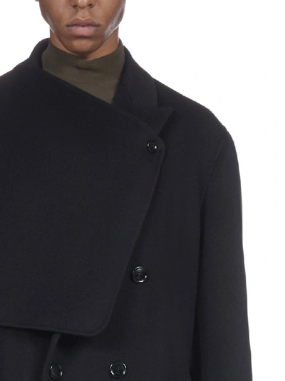 Shop Dior Homme Duster Coat In Black