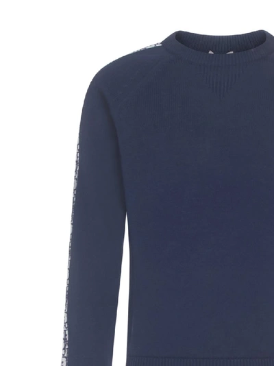 Shop Dior Homme Crewneck Sweatshirt In Blue