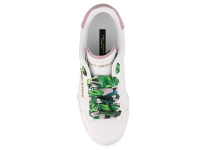 Shop Dolce & Gabbana Portofino Sneakers In White