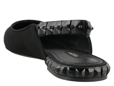 Shop Dolce & Gabbana Studded Slingback Shoes In Black