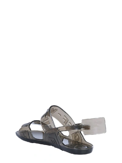Shop Off-white Jelly Sandals In Black