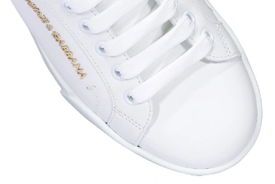 Shop Dolce & Gabbana Portofino Sneakers In White