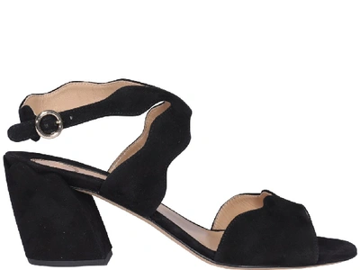 Shop Chloé Strap Sandals In Black