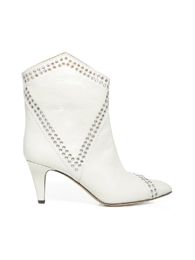 Shop Isabel Marant Demka Boots In White