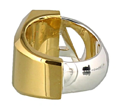 Shop Ambush Contrasting Signet Ring In Multi