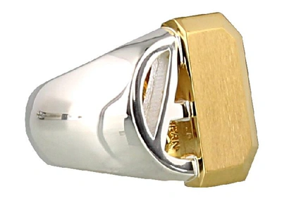 Shop Ambush Contrasting Signet Ring In Multi