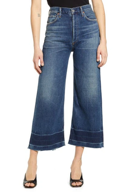 Shop Citizens Of Humanity Sacha High Waist Crop Wide Leg Jeans In After All