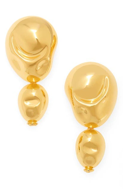 Shop Monica Sordo Double Drop Earrings In Gold