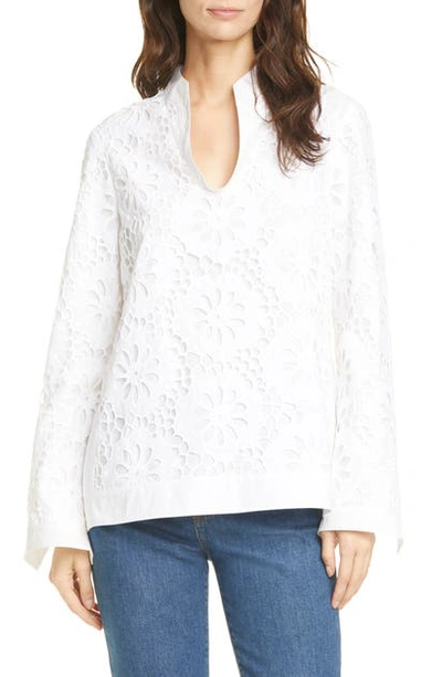 Shop Tory Burch Eyelet Lace Tunic In White