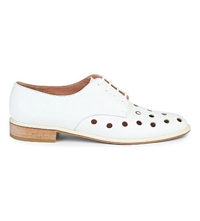 Shop Robert Clergerie Jasper Leather Brogues In White