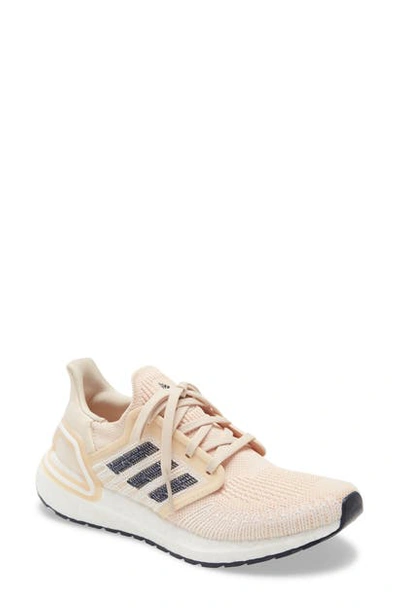 Shop Adidas Originals Ultraboost 20 Running Shoe In White/ Gold/ Core Black