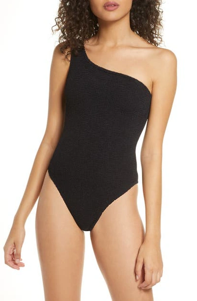 Shop Hunza G Nancy One-piece Swimsuit In Black