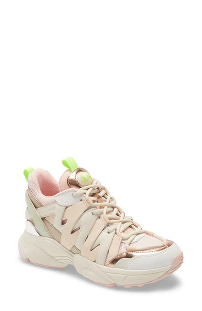 Shop Michael Michael Kors Hero Trainer Sneaker In Cream Multi