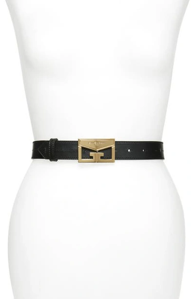 Shop Givenchy Mystic Leather Belt In Black